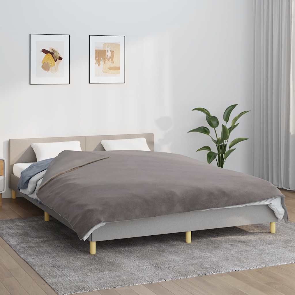 Gewichtsdecke mit Bezug Grau 122x183 cm 9 kg Stoff