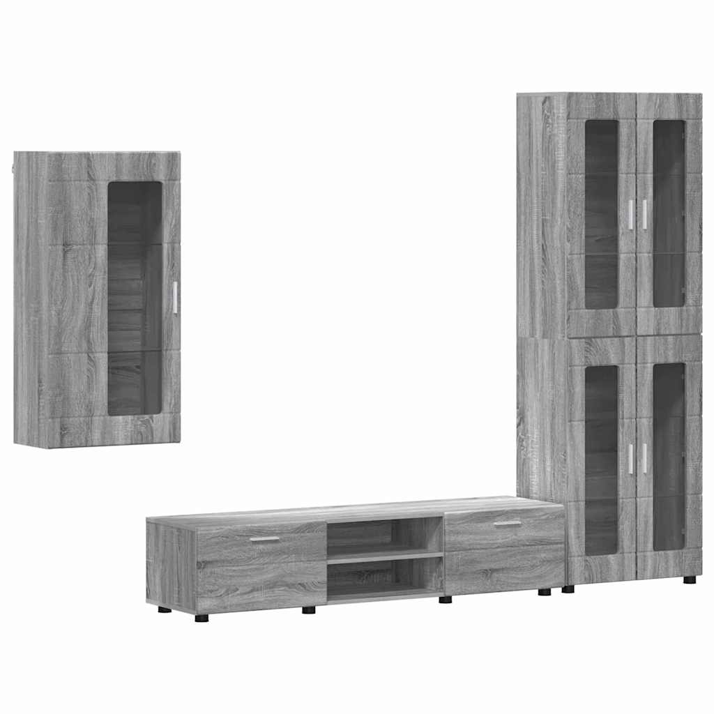 Highboard mit Regal FLORIN Weiß 60 x 35 x 182 cm Holzwerkstoff