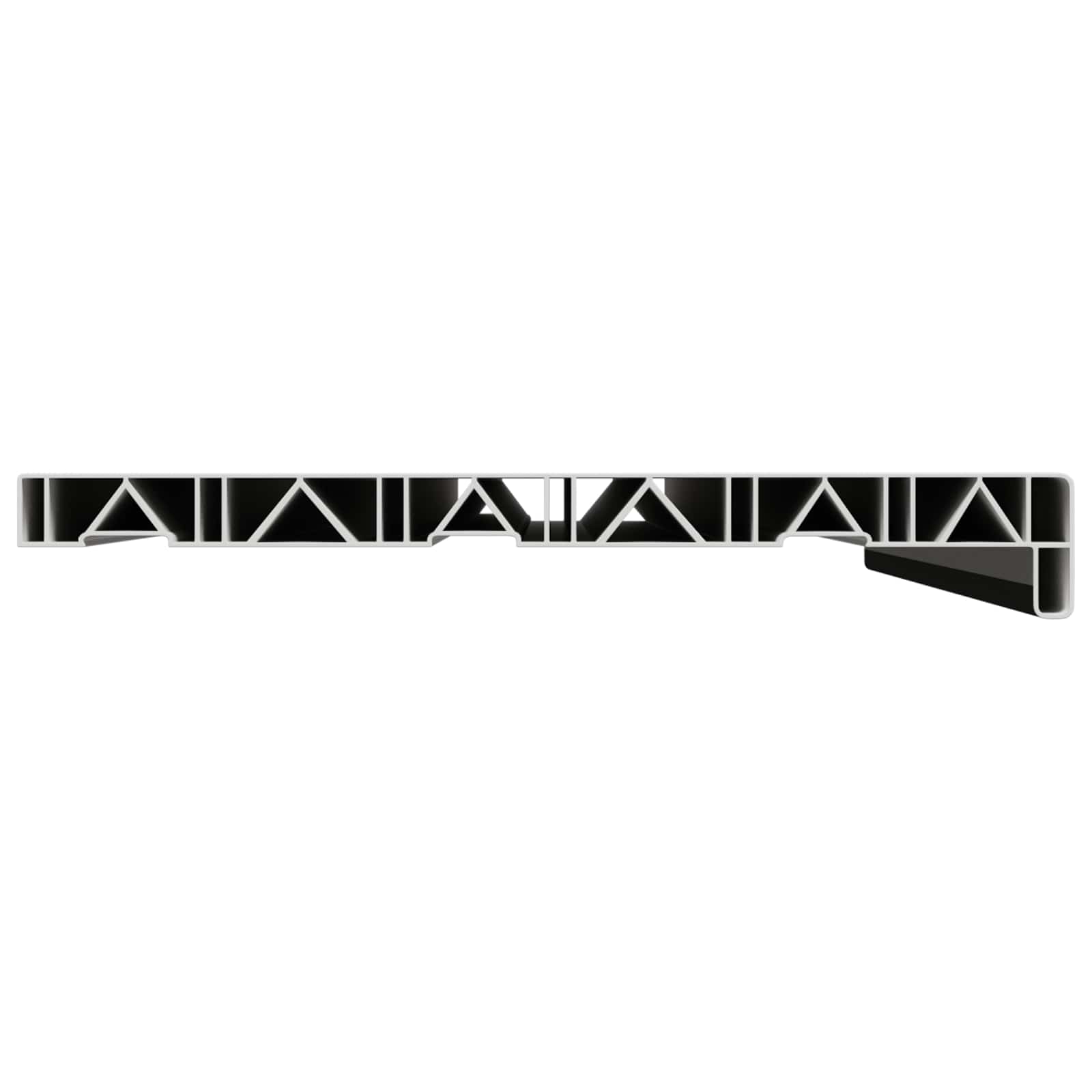Fensterbank Weiß 60 x 10 x 4,5 cm PVC