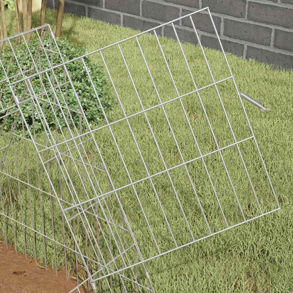 Hühnerkäfig Silber 110 x 55 x 55 cm Verzinkter Stahl