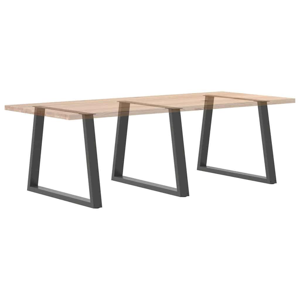Couchtischbeine V-Form 2 Stück Schwarz 30x(30-31,3) cm Stahl