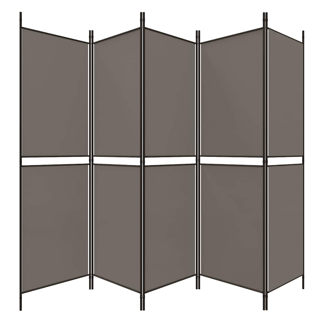 3-teiliger Raumteiler Beige 150 x 180 cm Stoff