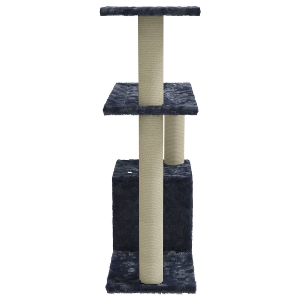 Kratzbaum mit Sisal-Kratzsäulen Creme 70 cm