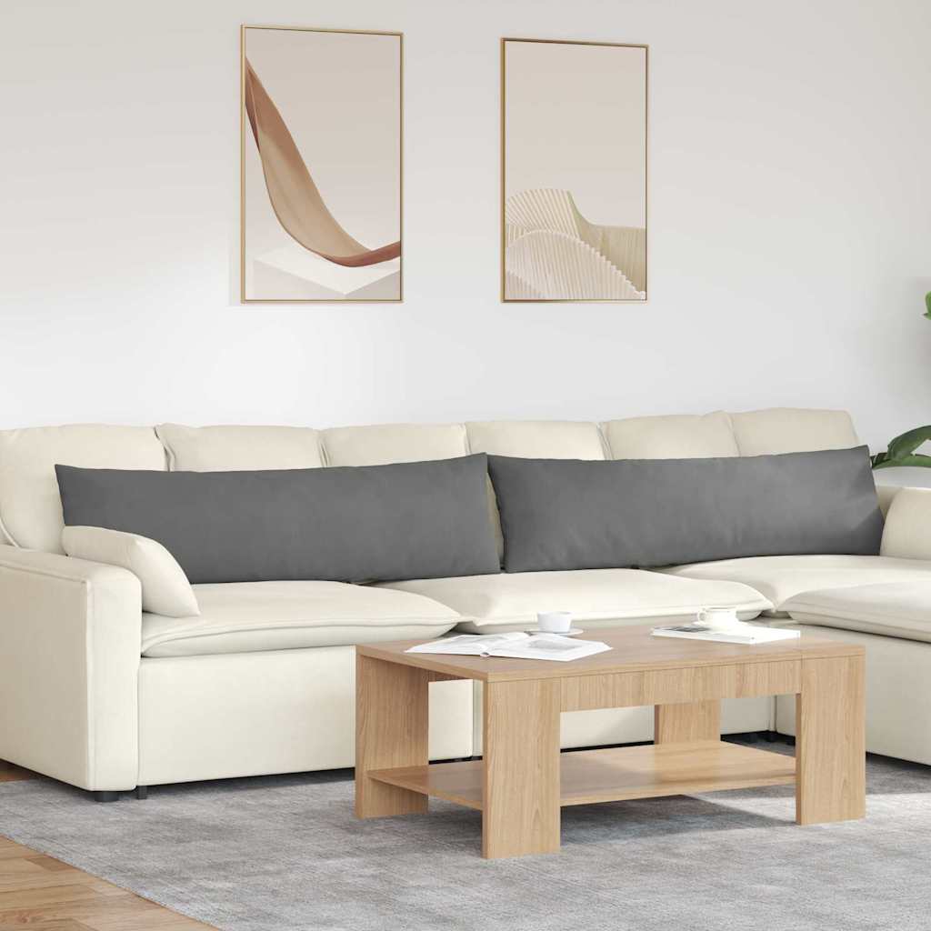 Sofakissen 2 Stück Taupe 50 x 30 cm Stoff