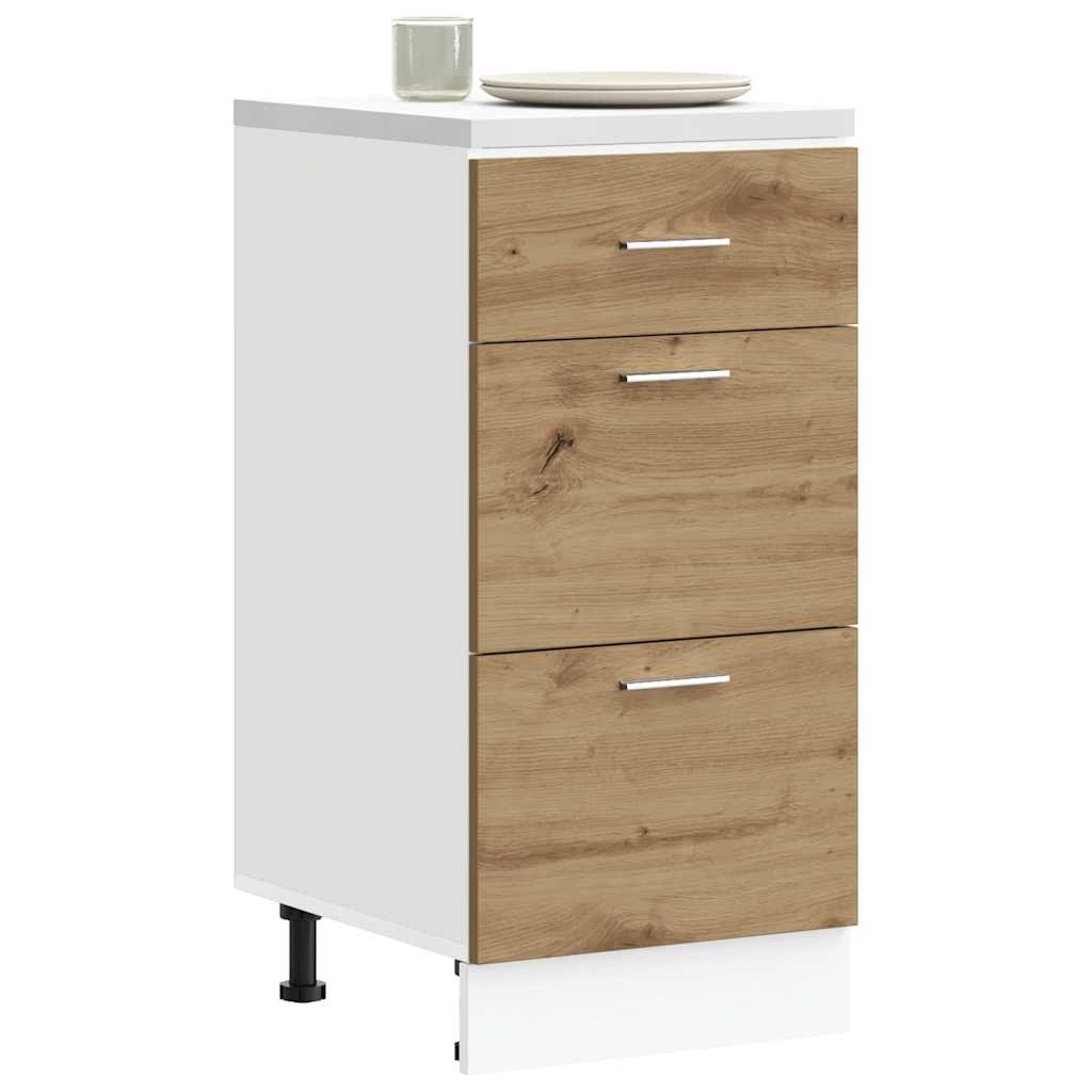 Unterschrank Lyon Weiß 60x46x81,5 cm Holzwerkstoff