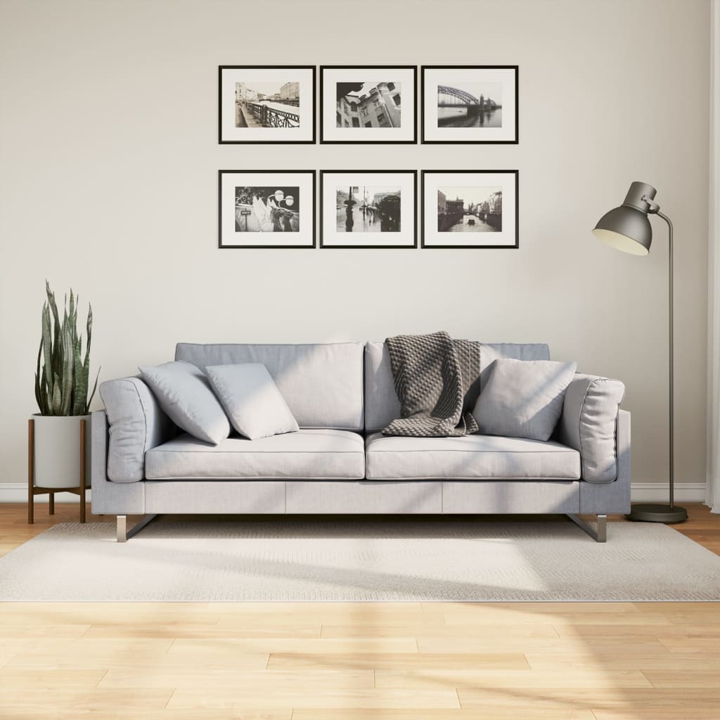 Teppich IZA Kurzflor Skandi-Stil Anthrazit 80x150 cm