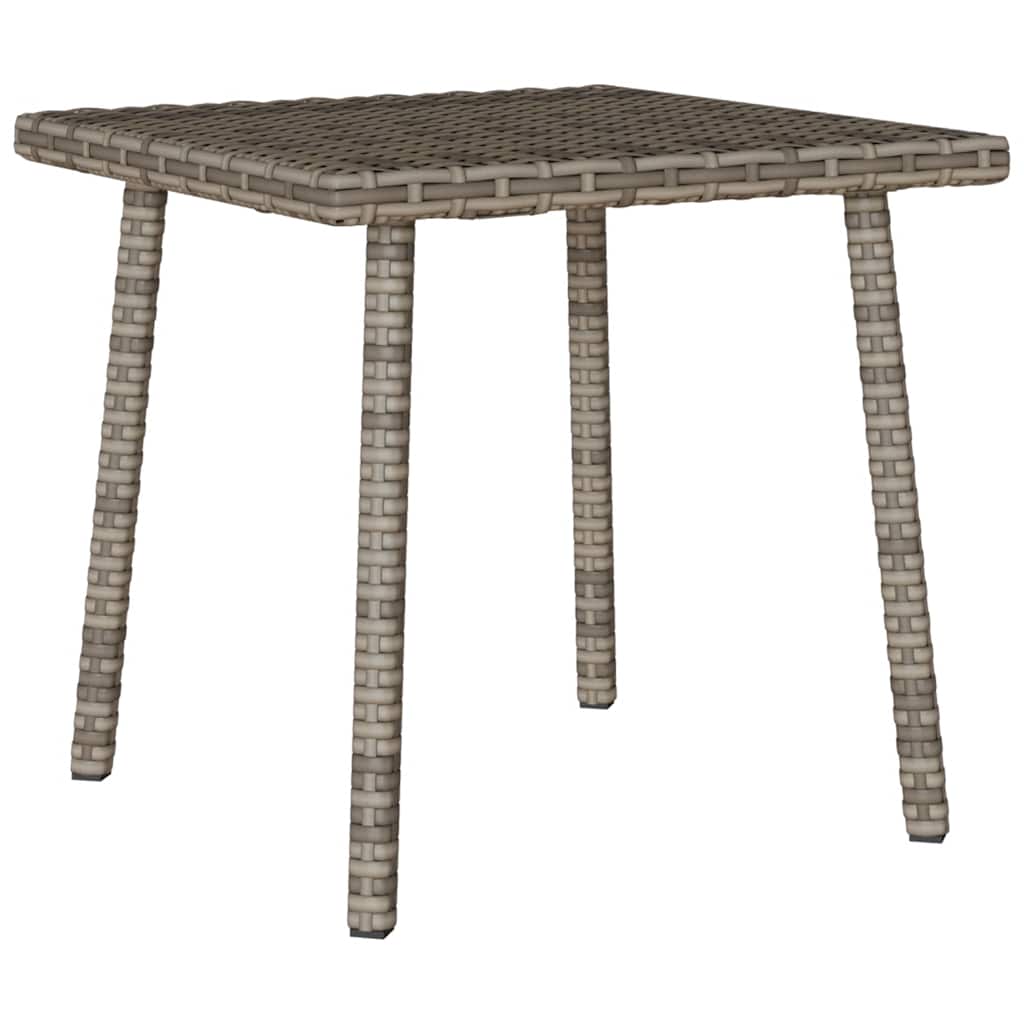 Garten-Couchtisch Rechteckig Schwarz 40x40x37 cm Poly Rattan