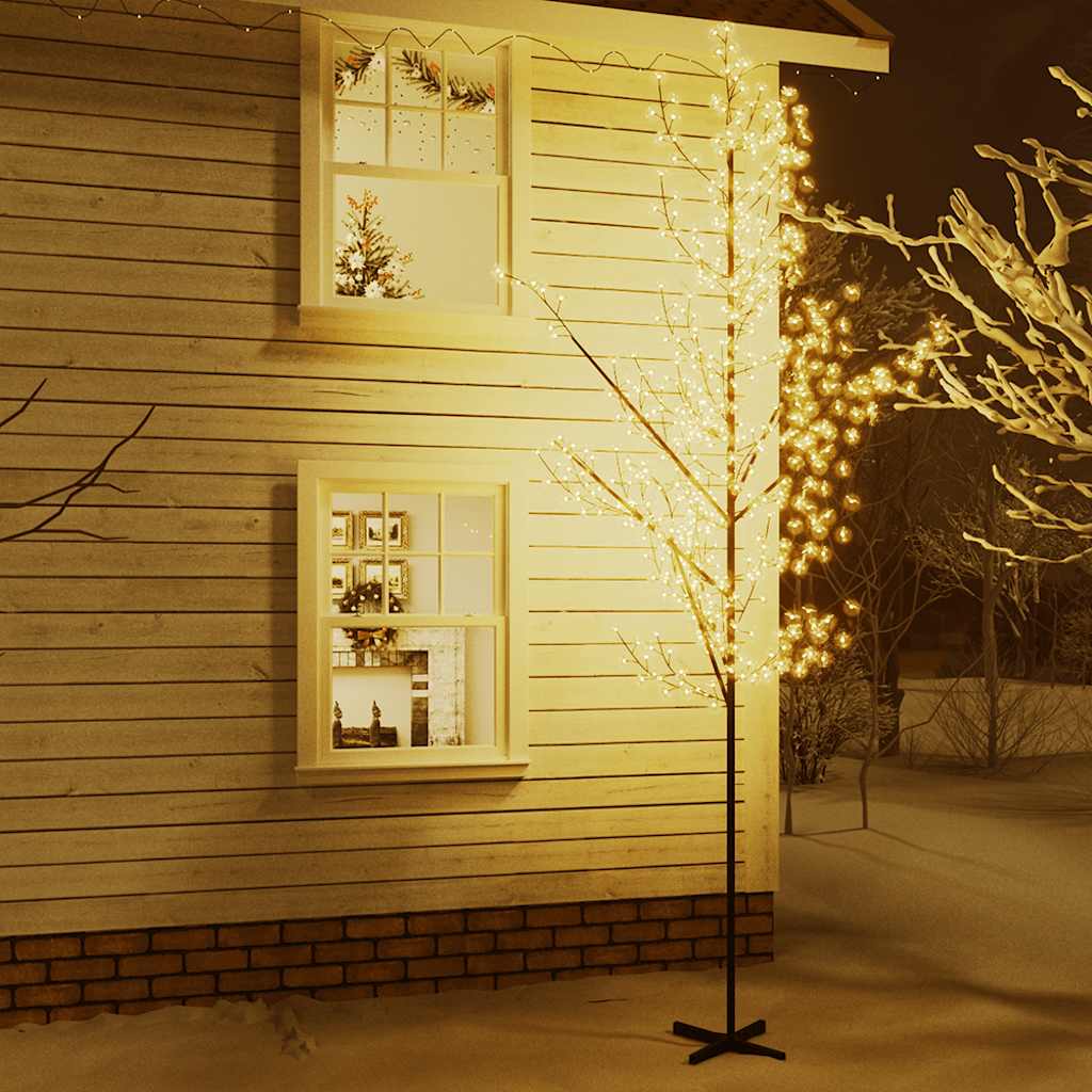 LED-Baum mit Kirschblüten Warmweiß 368 LEDs 300 cm