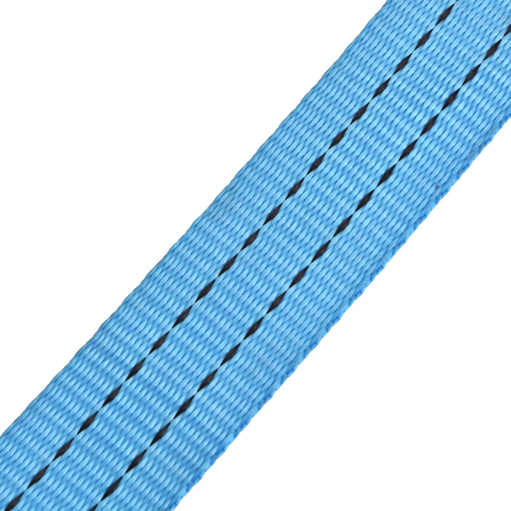 Ratschen-Spanngurte 4 Stk. 0,8 Tonnen 6m×25mm Blau