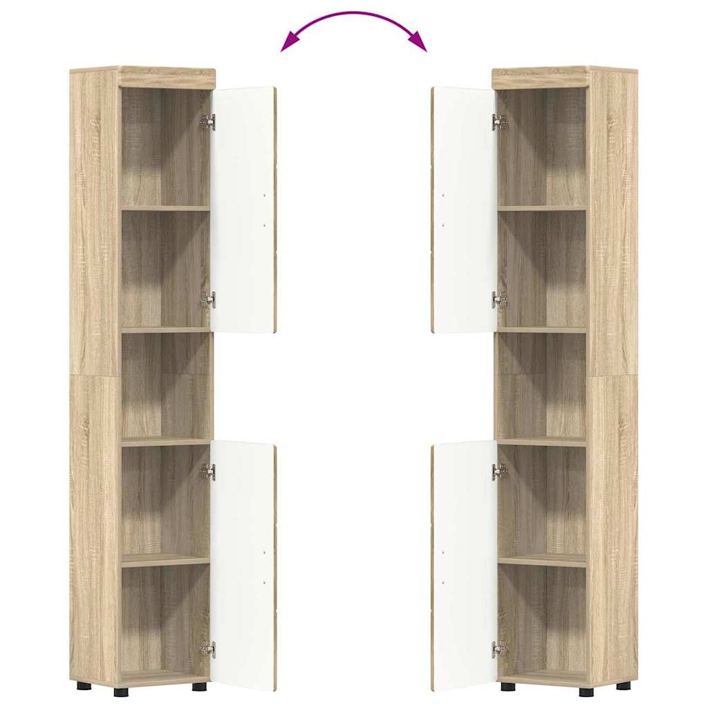 Badezimmermöbel-Set TULUM 2 pcs Weiß 60 x 34 x 63 cm
