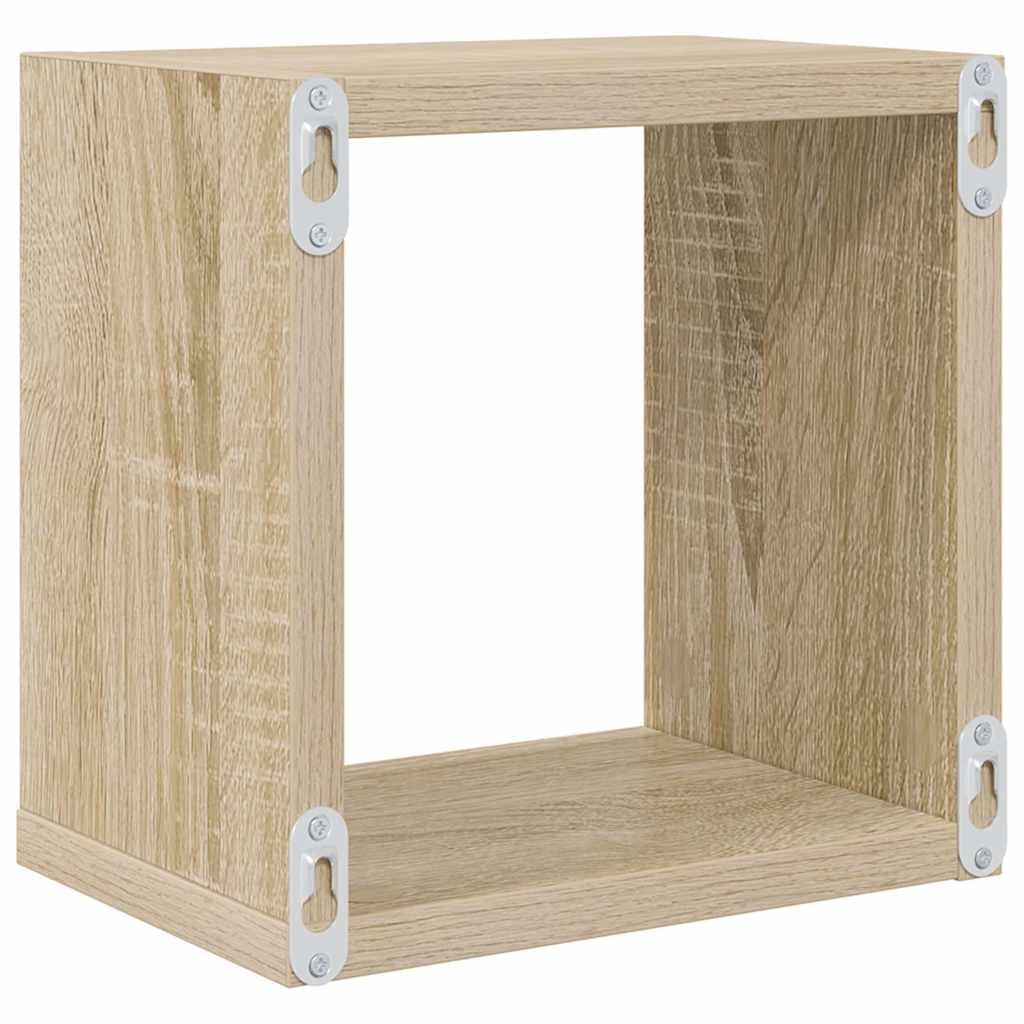 Würfelregale 2 Stk. Weiß 30x15x30 cm