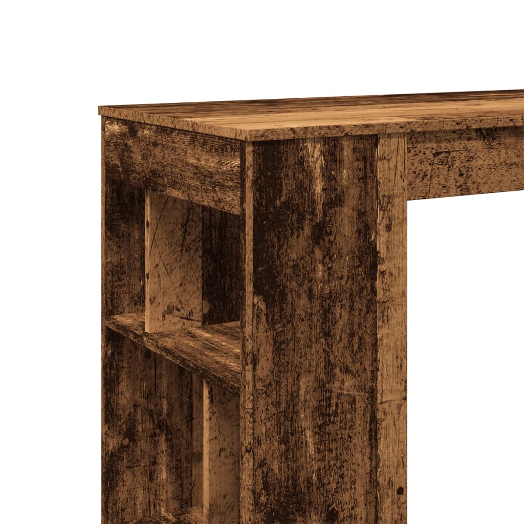 Bartisch Schwarz Eichen-Optik 102 x 50 x 103,5 cm Holzwerkstoff