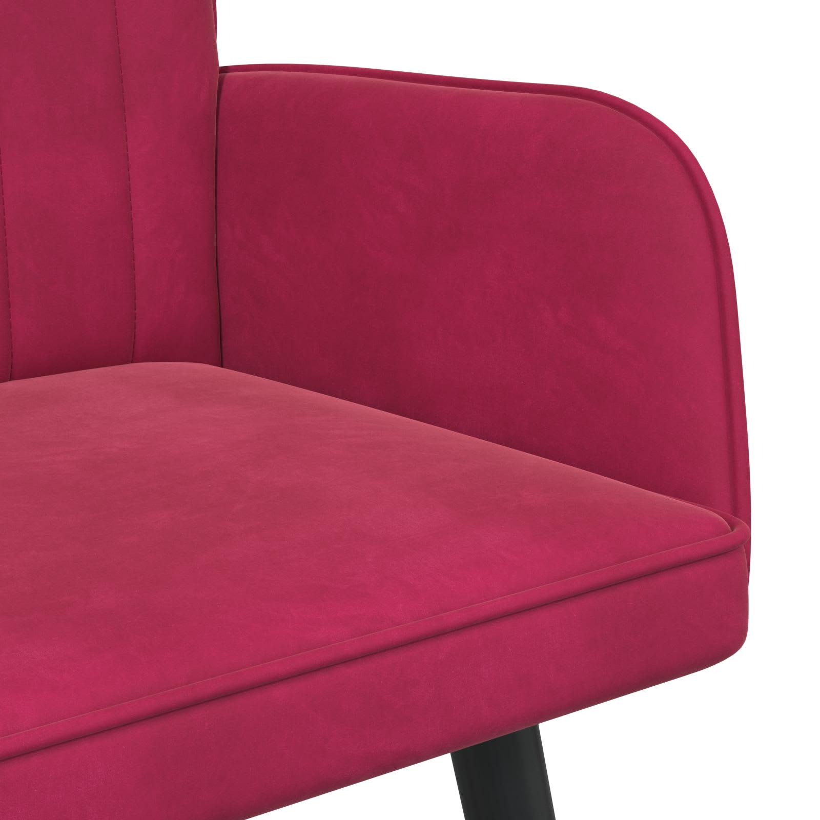 2-Sitzer Sofa Hellgrau 115 x 61 x 87 cm Samt (V)