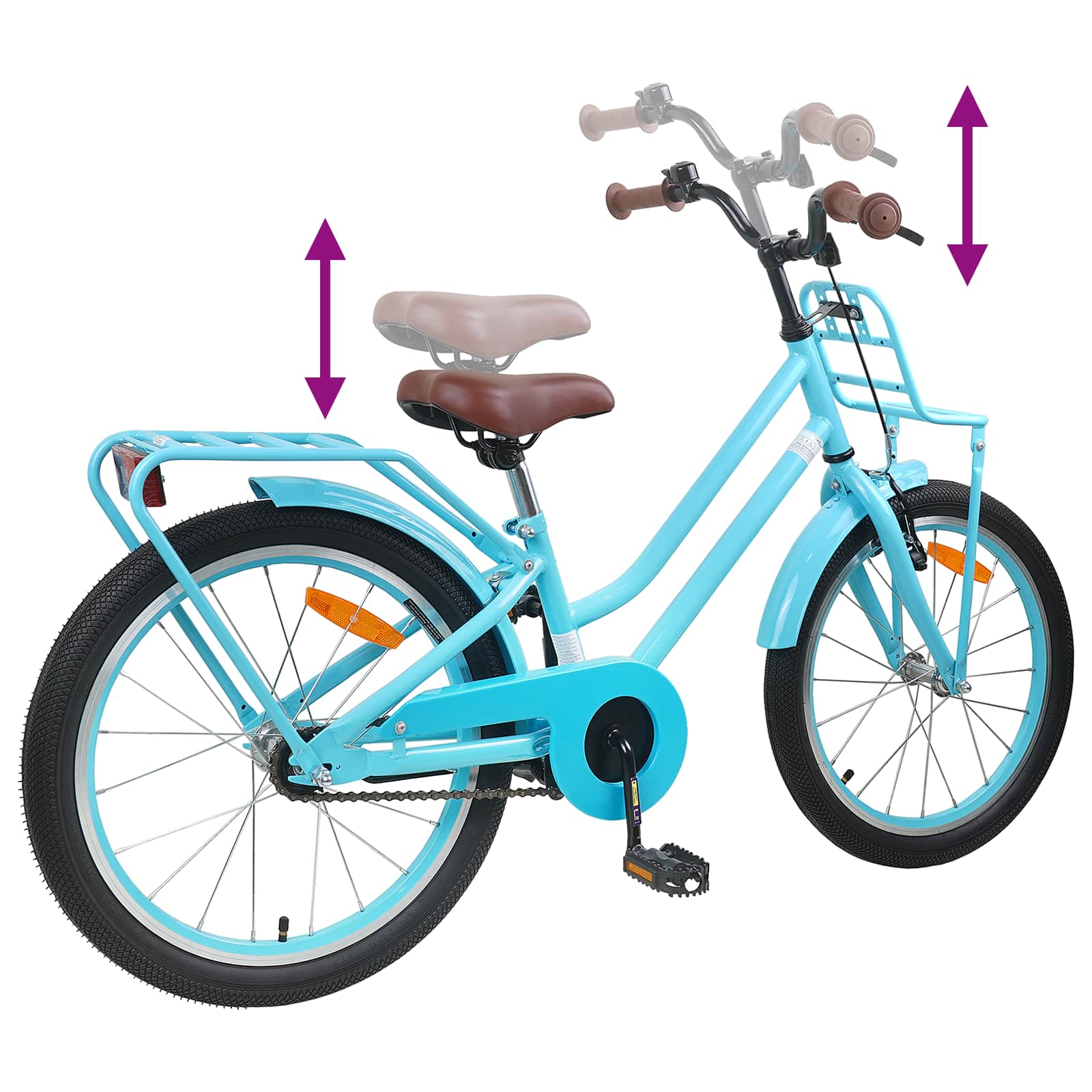 Kinderfahrrad 12 Zoll für 2-4 Jahre alt Hellrosa