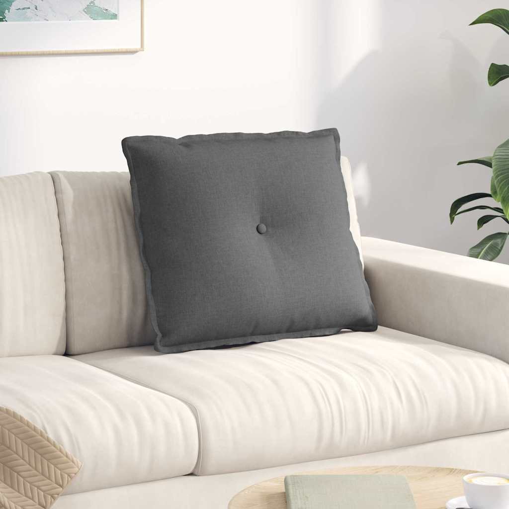 Rückenkissen Hellgrau 50 x 19 x 45 cm Stoff
