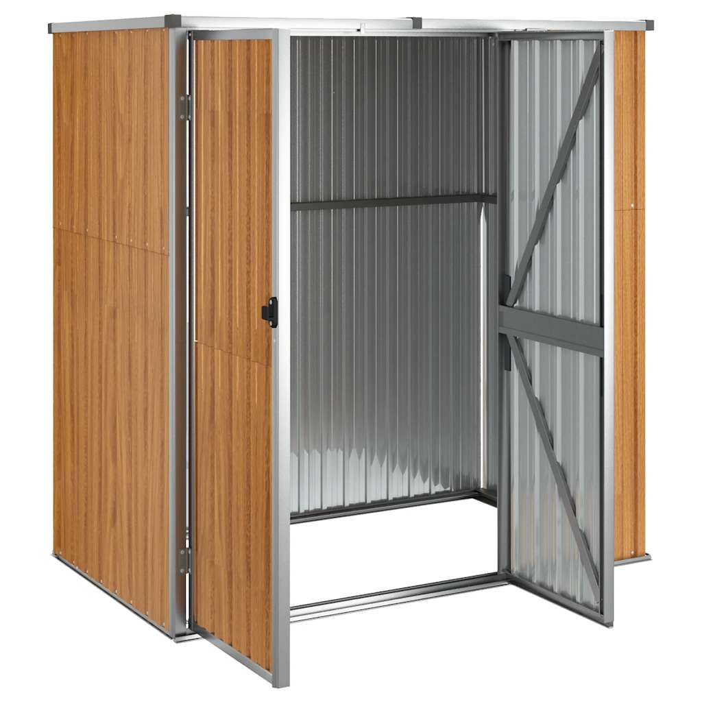 Gerätehaus Grün 88x89x161 cm Verzinkter Stahl
