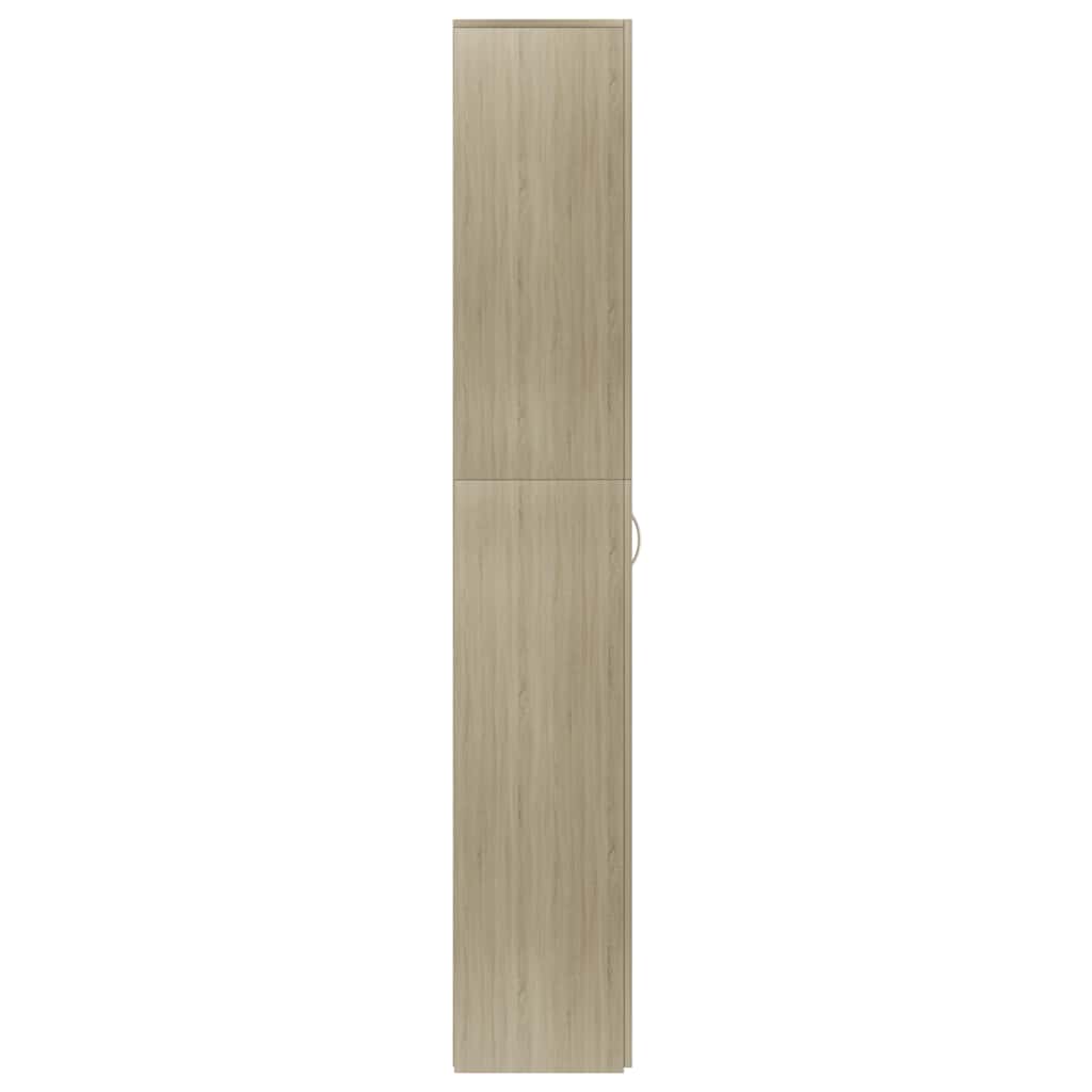 Aktenschrank Weiß 60x32x153 cm Holzwerkstoff