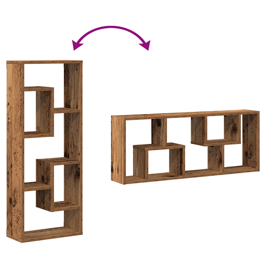 Wandregal Weiß 36x16x90 cm Holzwerkstoff