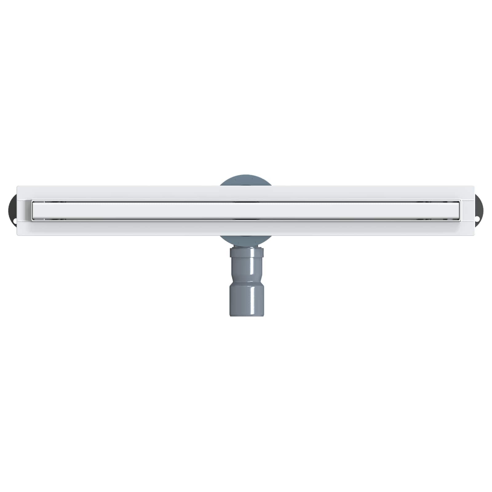 360° Duschablauf mit slim Modell Silber 50 cm Edelstahl 304