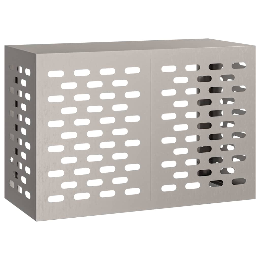 Klimaanlagenabdeckung Schwarz 90 x 40 x 60 cm Stahl