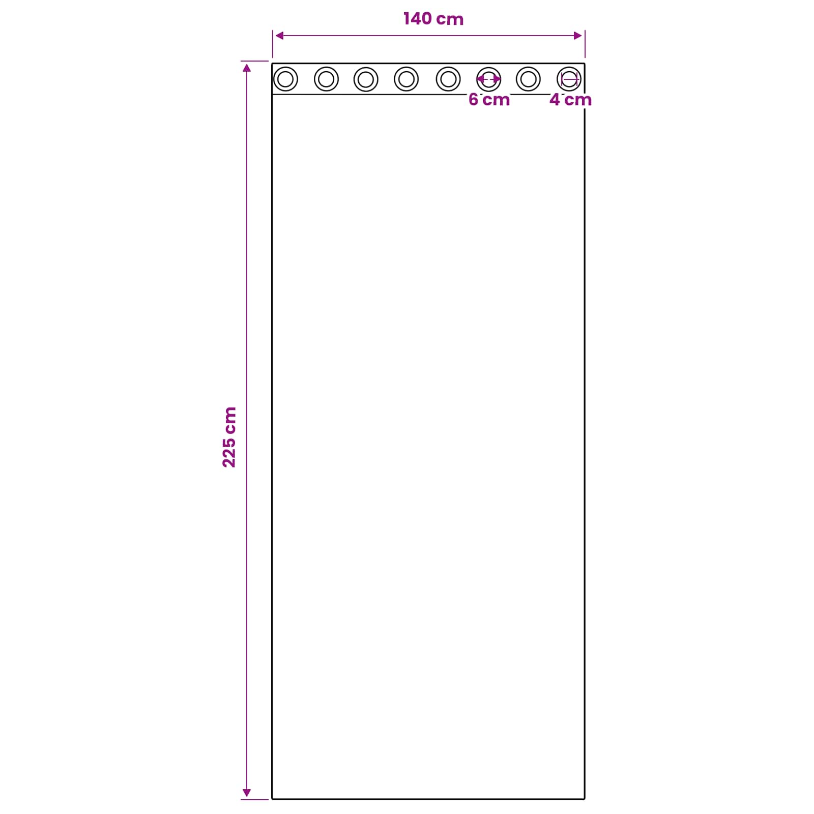 Verdunkelungs-Vorhänge mit Ringen 2 pcs Beige 140 x 140 cm