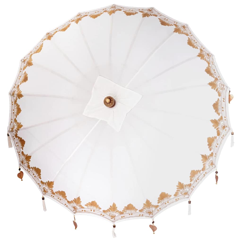 Balinesischer Sonnenschirm Creme 185 x 185 x 260 cm