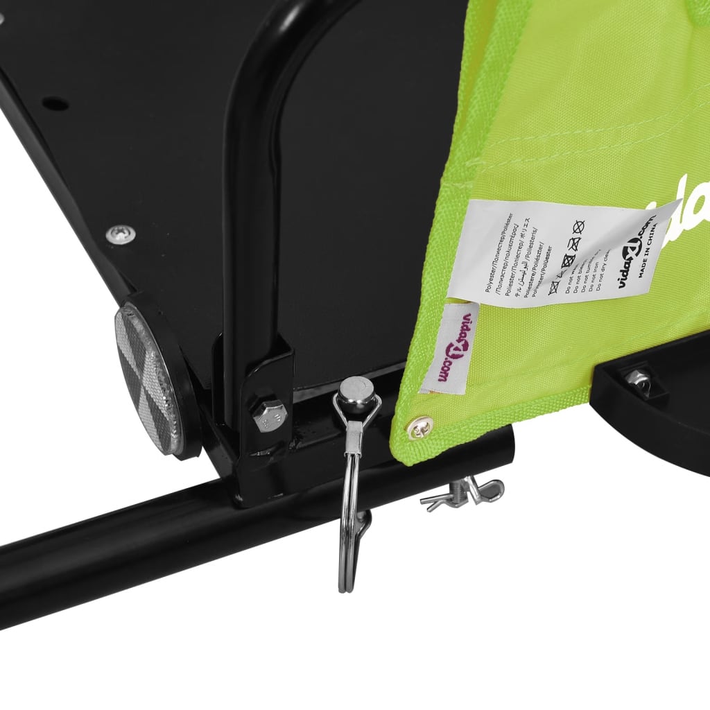 Fahrradanhänger Orange Oxford-Gewebe und Eisen