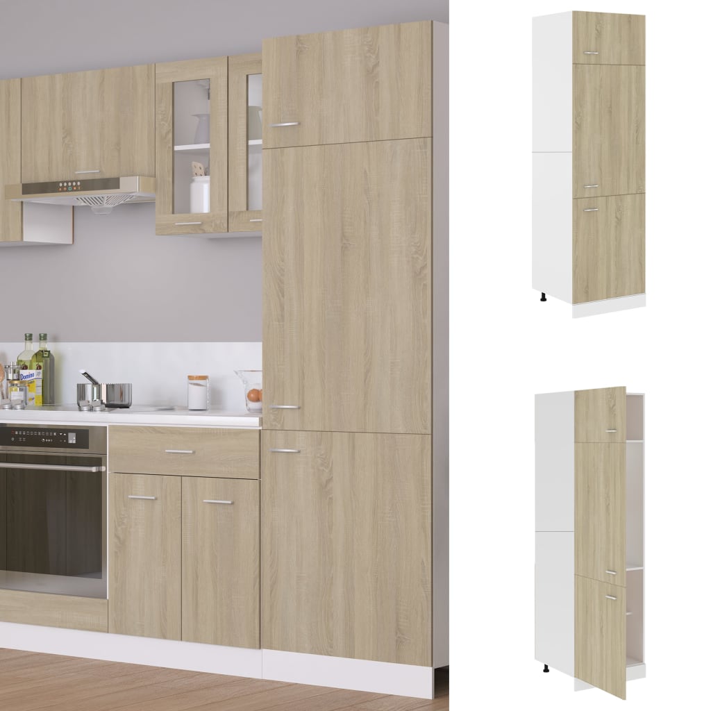 Spülenunterschrank Sonoma-Eiche 80x46x81,5 cm Holzwerkstoff