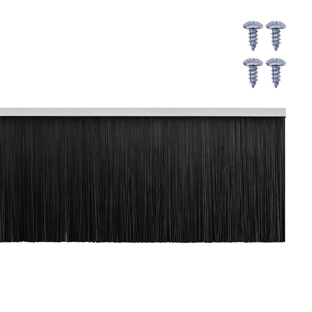 Aufsteck Türbürstendichtungen 2 pcs Braun 100 cm