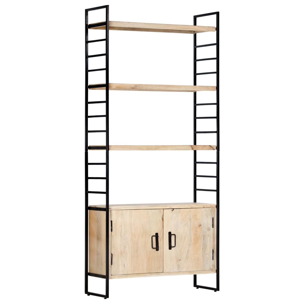 Bücherregal 4 Ebenen 80x30x180 cm Altholz Massiv