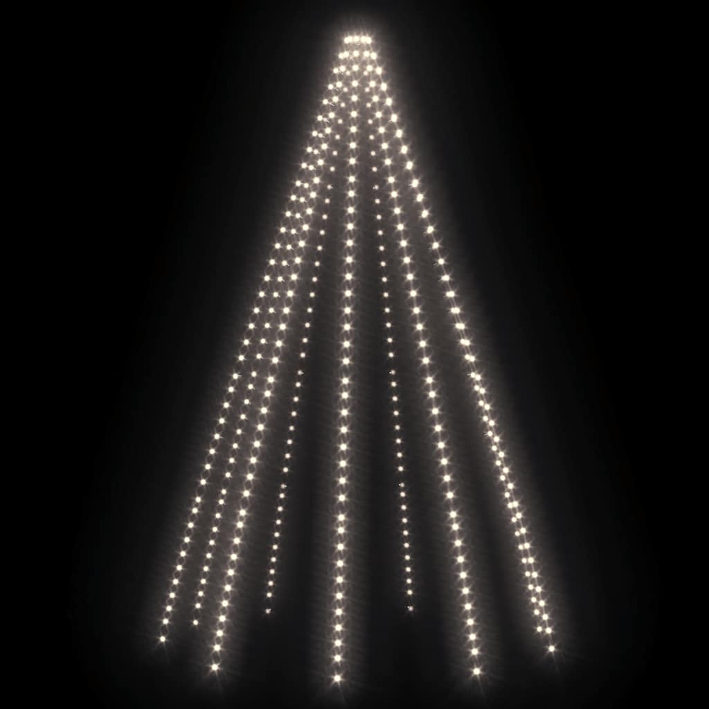 Weihnachtsbaum-Lichternetz mit 180 LEDs Kaltweiß 180 cm