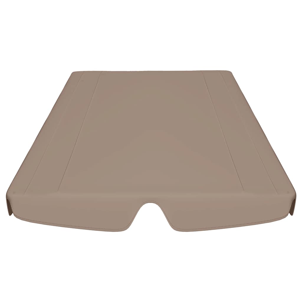 Ersatzdach für Hollywoodschaukel Beige 188/168x145/110 cm
