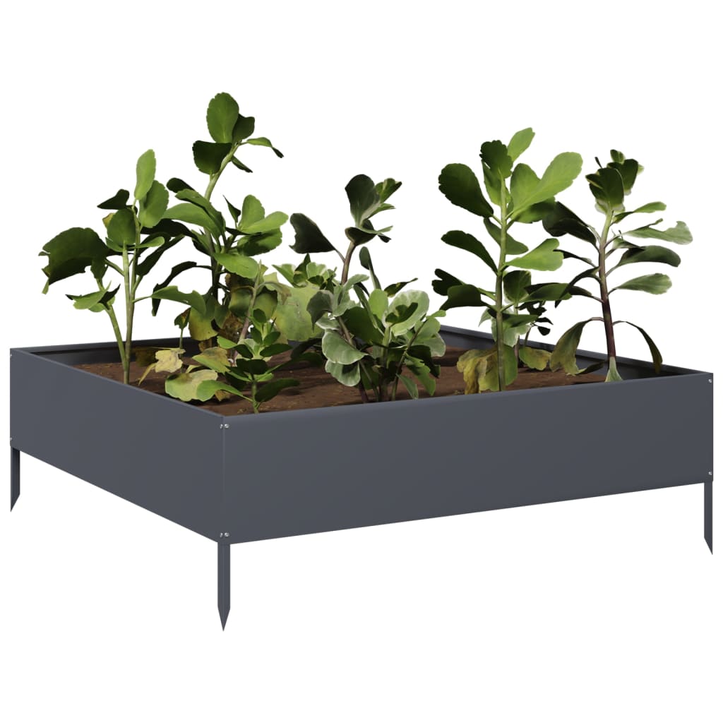 Hochbeet 100x100x18,5 cm Cortenstahl