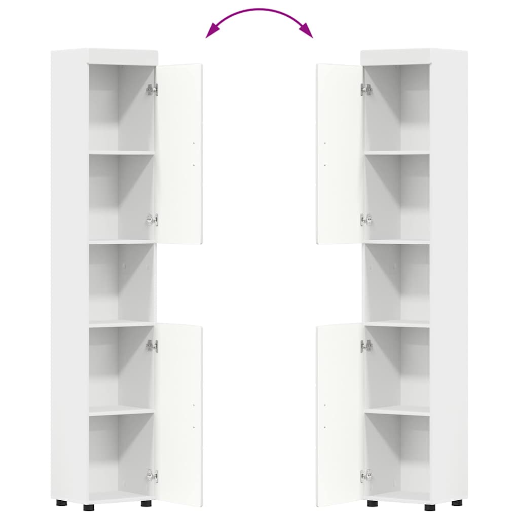 Badezimmermöbel-Set TULUM 2 pcs Weiß 60 x 34 x 63 cm