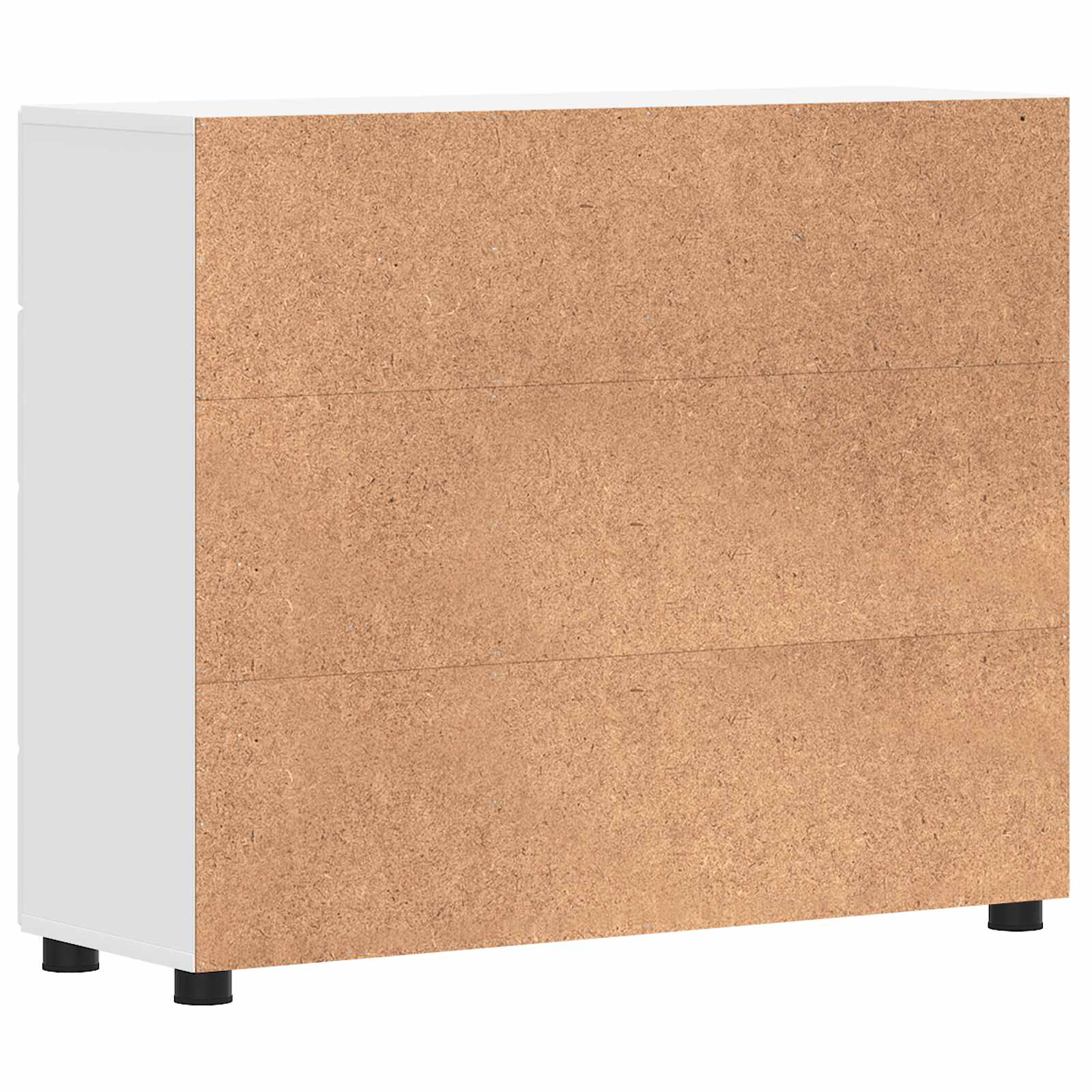 Highboard mit Regal FLORIN Weiß 60 x 35 x 182 cm Holzwerkstoff