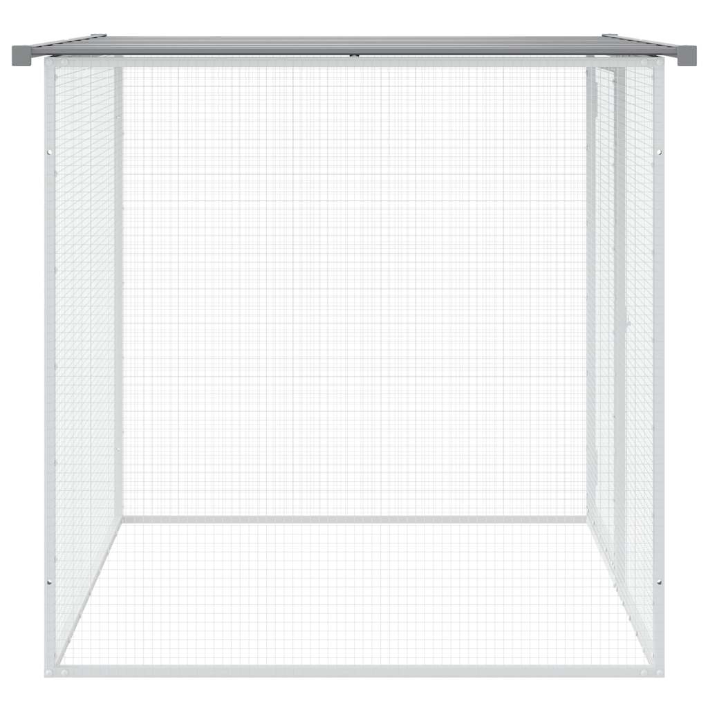Hühnerkäfig mit Dach Anthrazit 103x98x90 cm Verzinkter Stahl