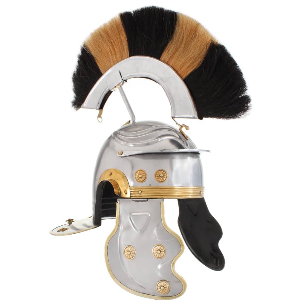 Preußische Pickelhaube Antik Replik für LARP Schwarz Stahl