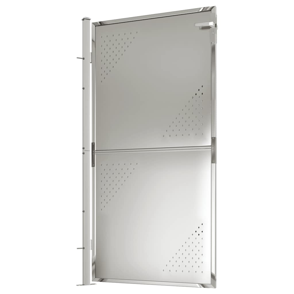 Gartentor 100 x 95 cm Edelstahl