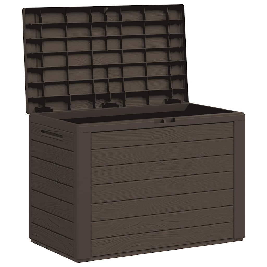 Gartentruhe Braun 58,5x46x55 cm Polypropylen