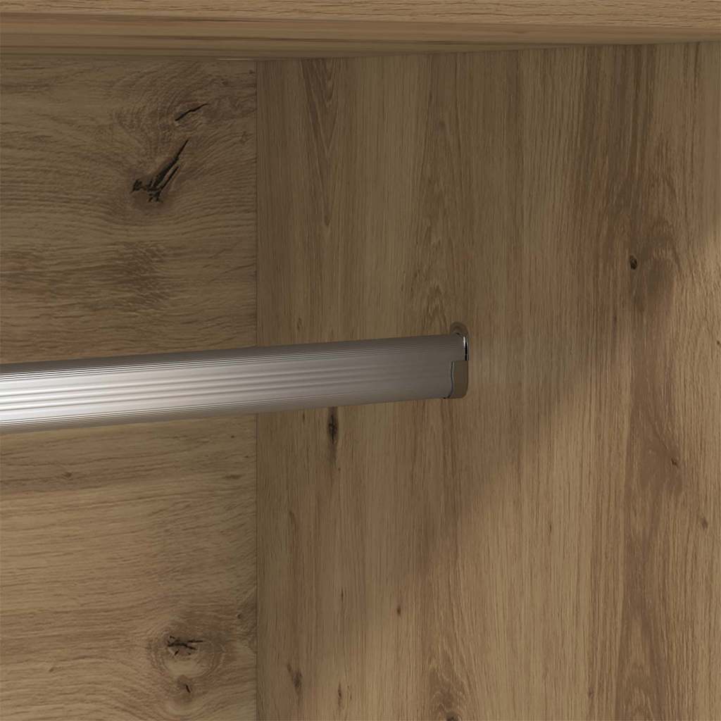 Kleiderschrank Weiß 82,5x51,5x180 cm Holzwerkstoff