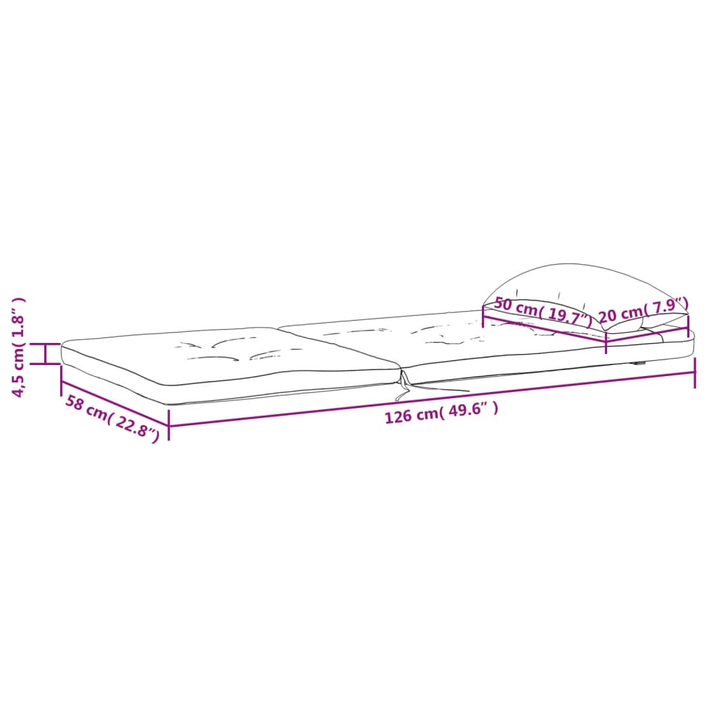 Adirondack-Auflagen 2 Stk. Hellblau Oxford-Gewebe