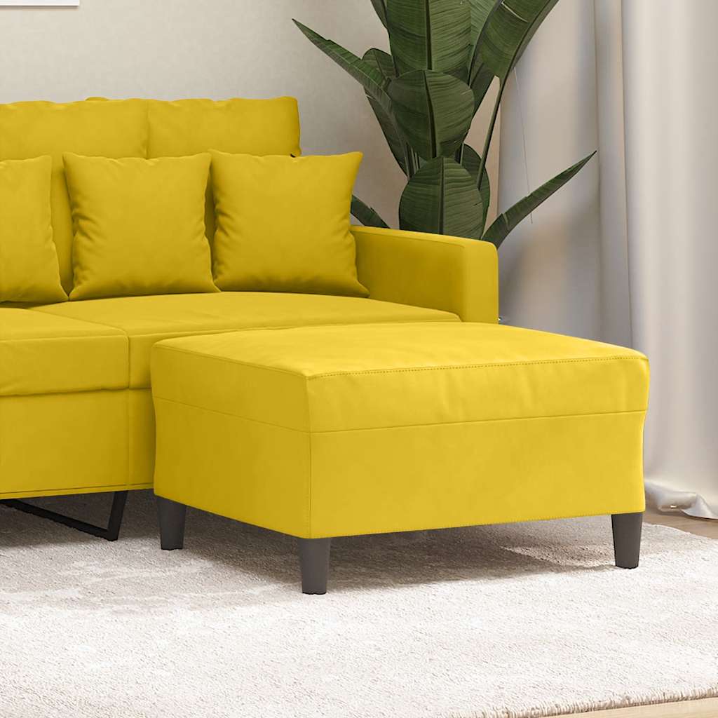 Fußhocker Hellgrau 60x50x41 cm Samt