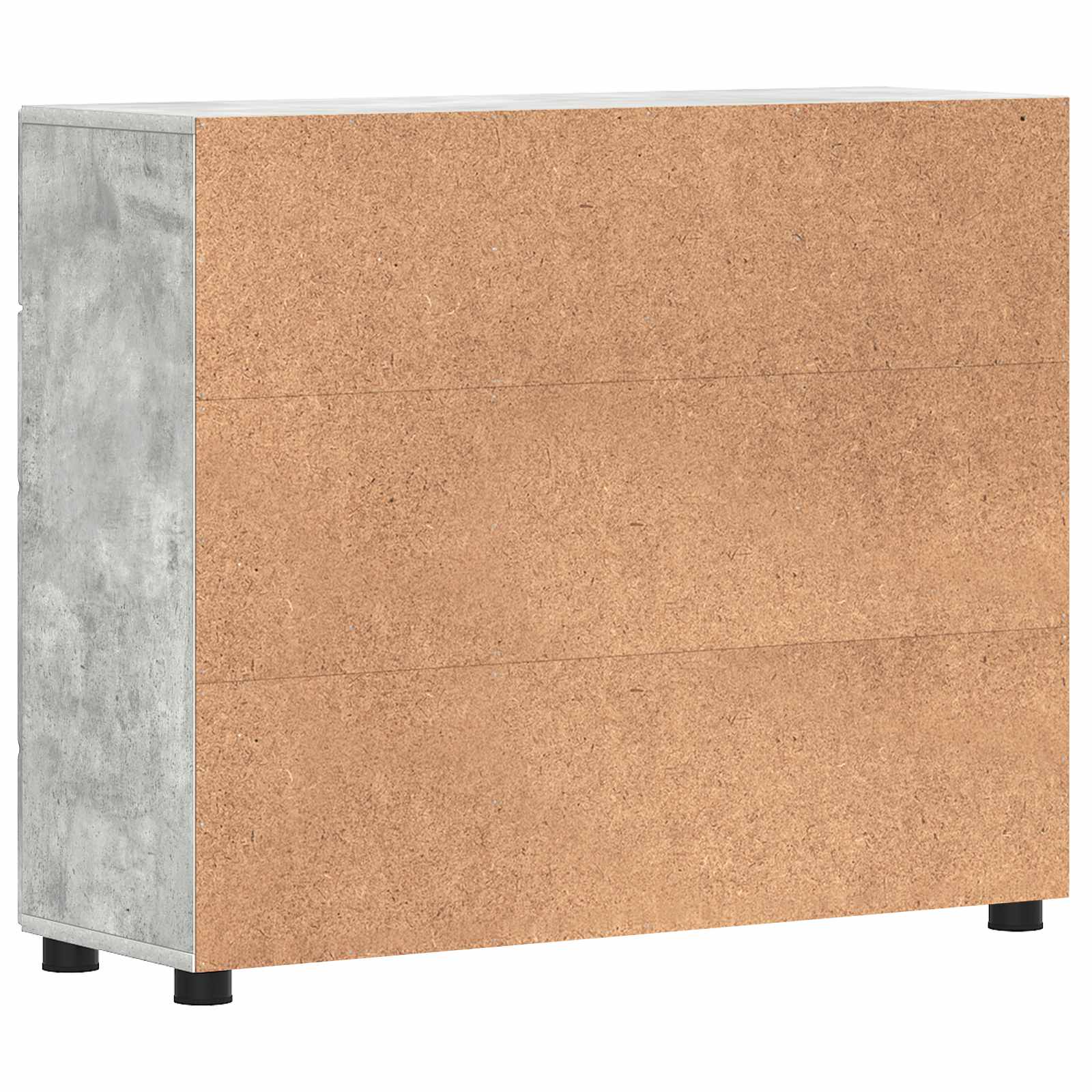 Highboard mit Regal FLORIN Weiß 60 x 35 x 182 cm Holzwerkstoff