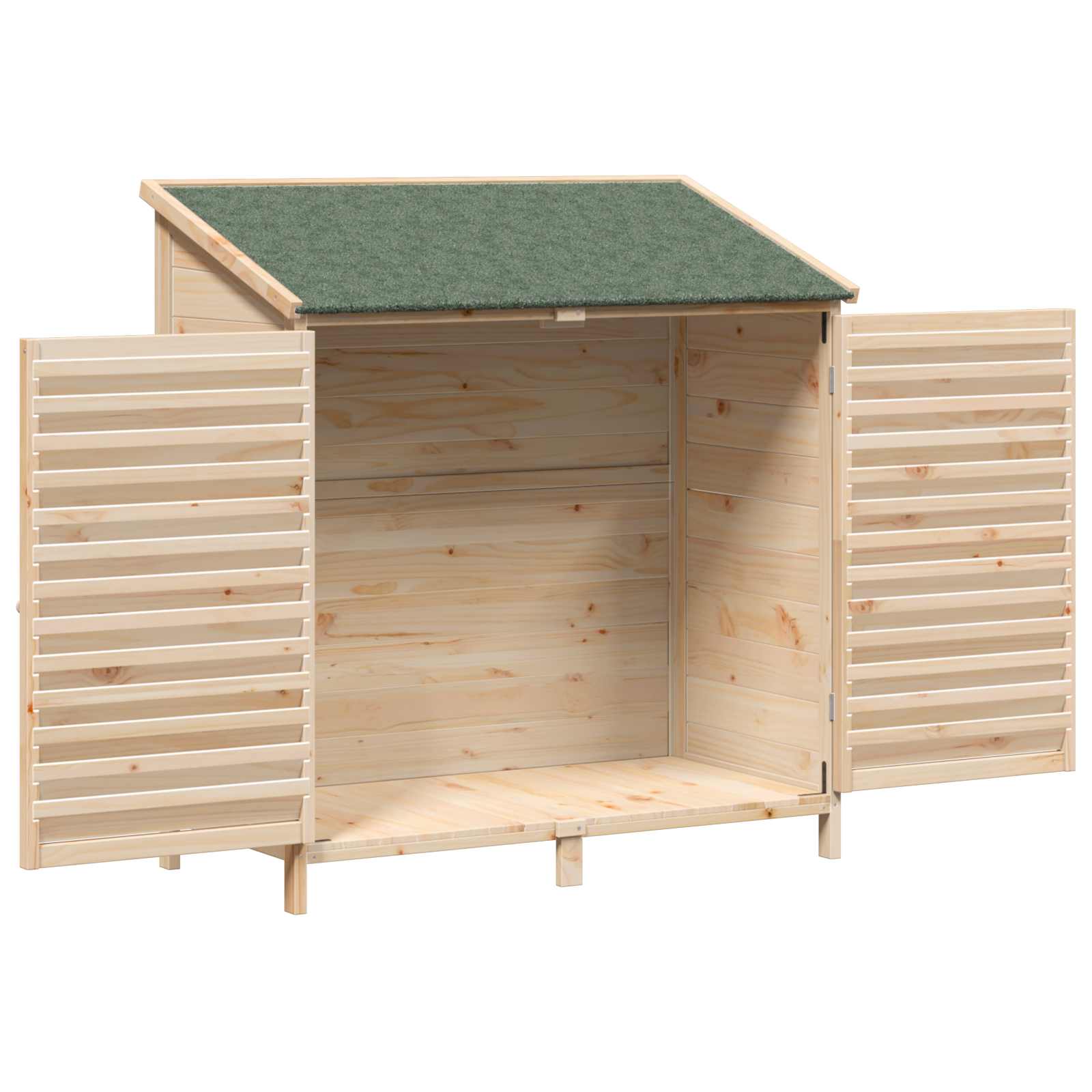 Gartenschuppen Natur 59 x 56 x 113,5 cm Massivholz aus Fichte