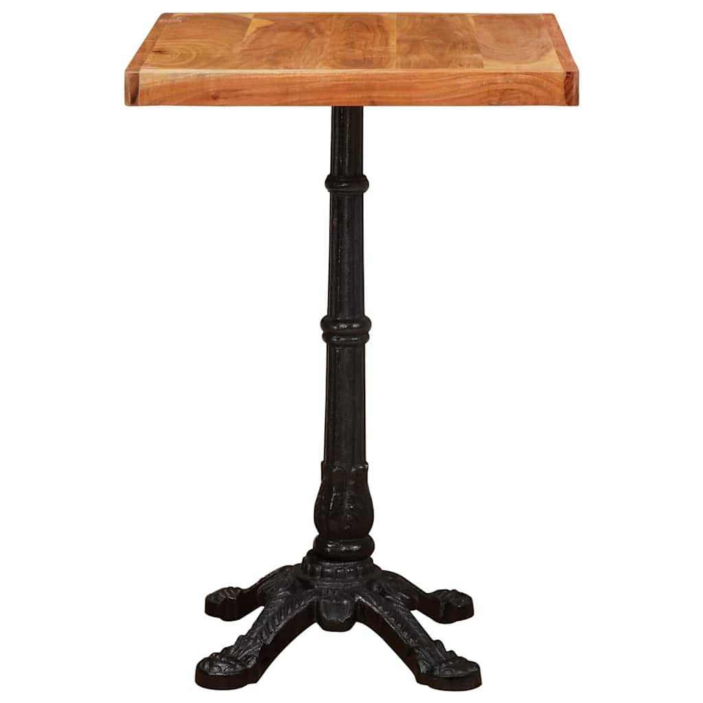 Bistrotisch 60x60x77 cm Raues Mangoholz
