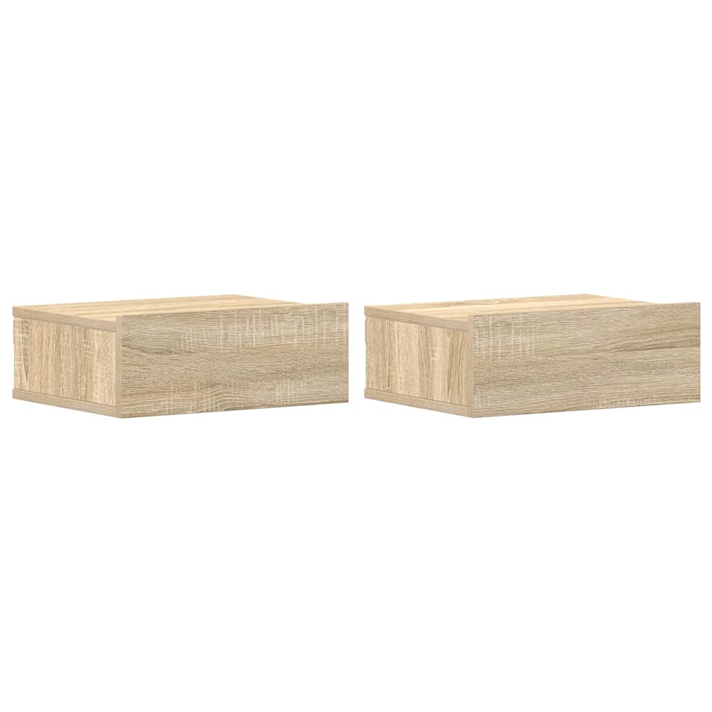 Hängender Nachttisch Weiß 40x30x15 cm Holzwerkstoff