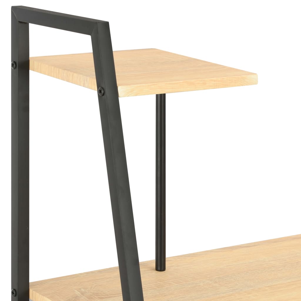 Schreibtisch mit Regaleinheit Weiß 102×50×117 cm
