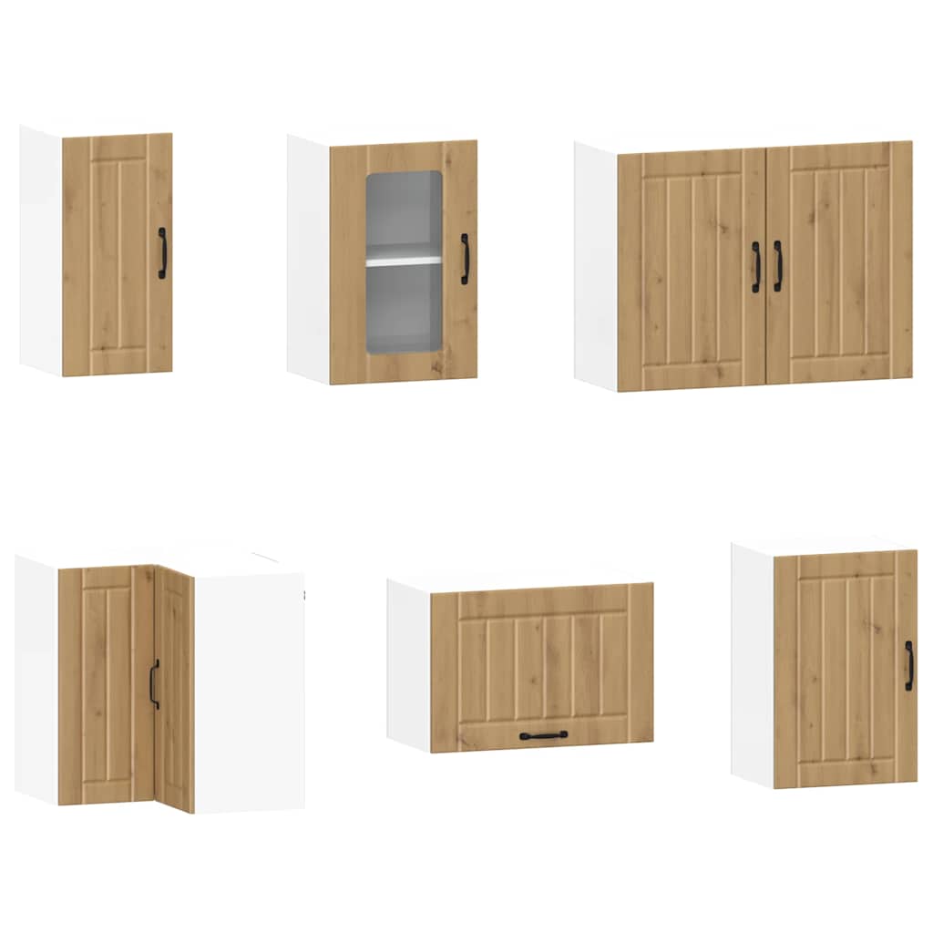 11-tlg. Küchenschrank-Set Lucca Weiß Holzwerkstoff