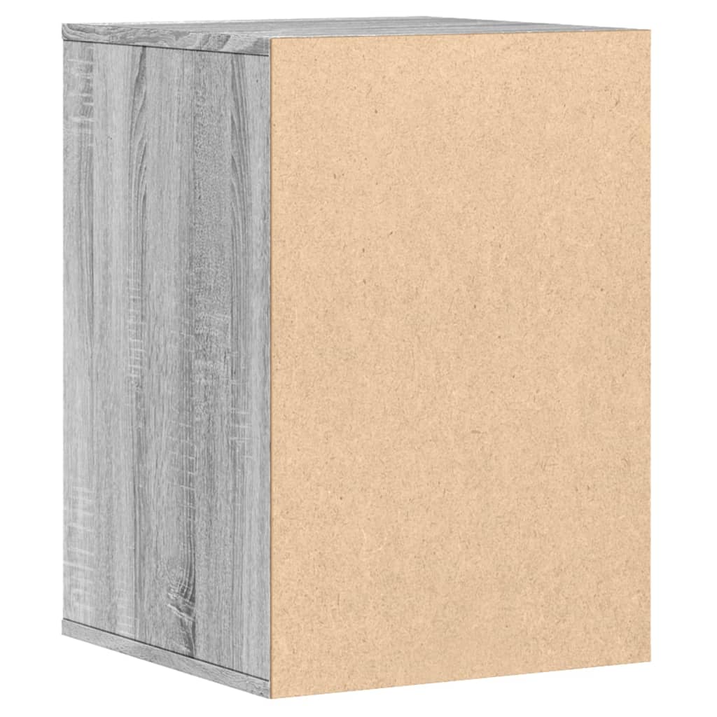 Schubladenschrank Schwarz Eichen-Optik 41 x 40 x 58 cm