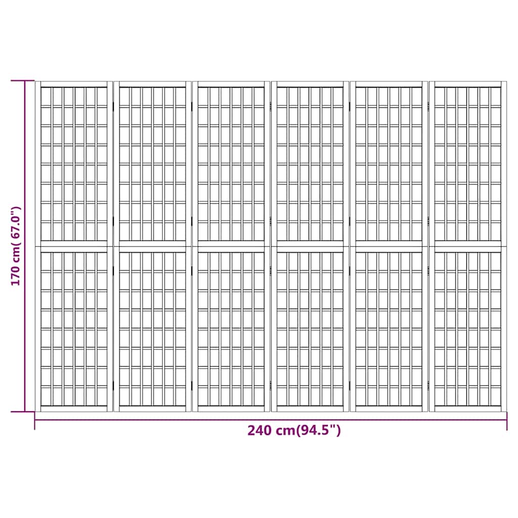 3-tlg. Paravent Japanischer Stil Faltbar 120x170 cm Schwarz